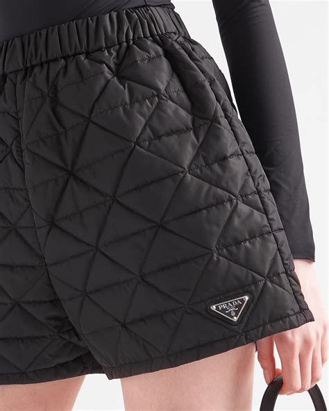 prada black short|prada nylon shorts.